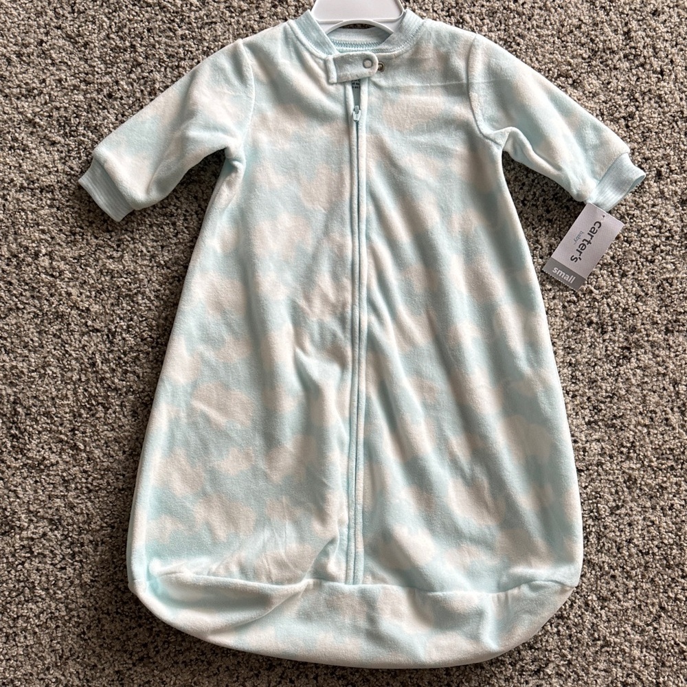 Carter's Light Blue and White Sleep Sack